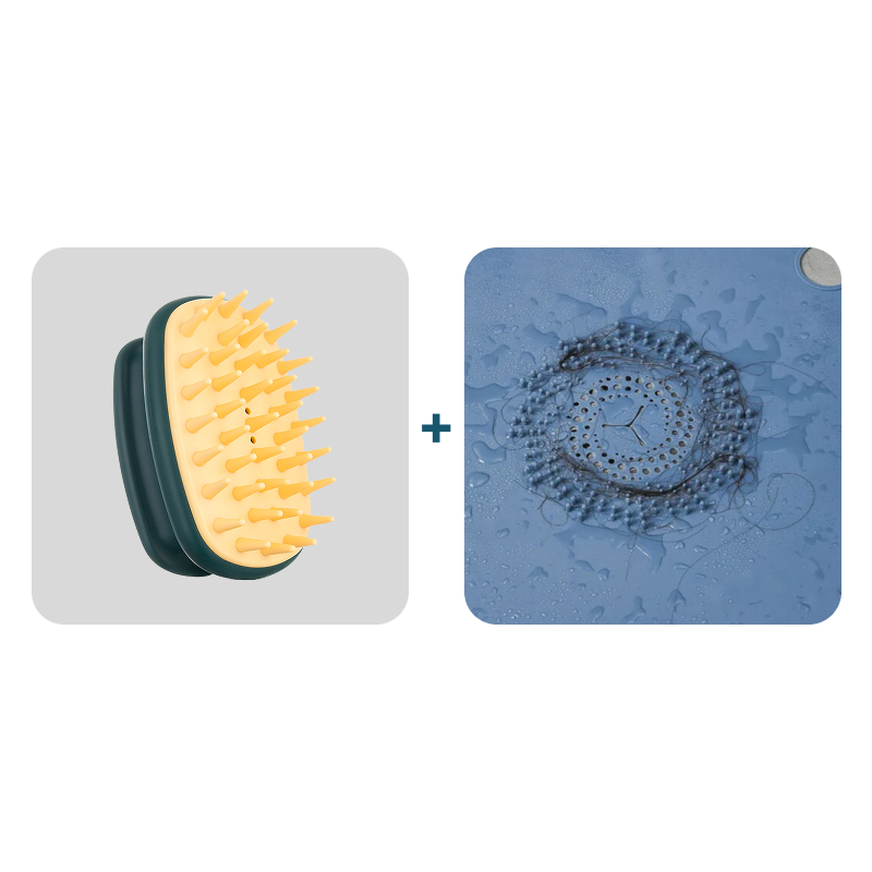 Free Ultimate Shower Care Bundle: Scalp Massager & Hair Catcher