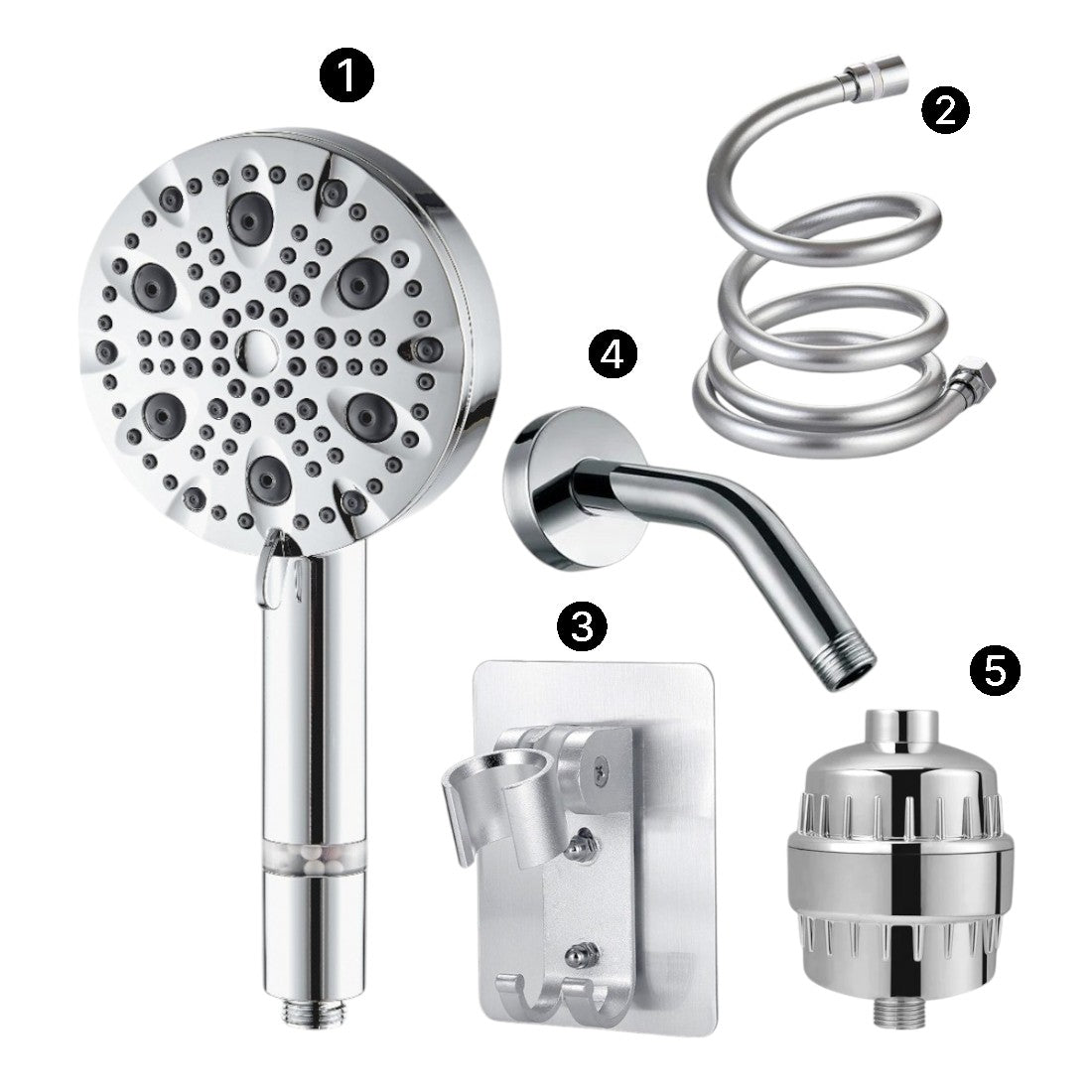 MineralStream Luxe 9 Mode High Pressure Showerhead (Filtered)