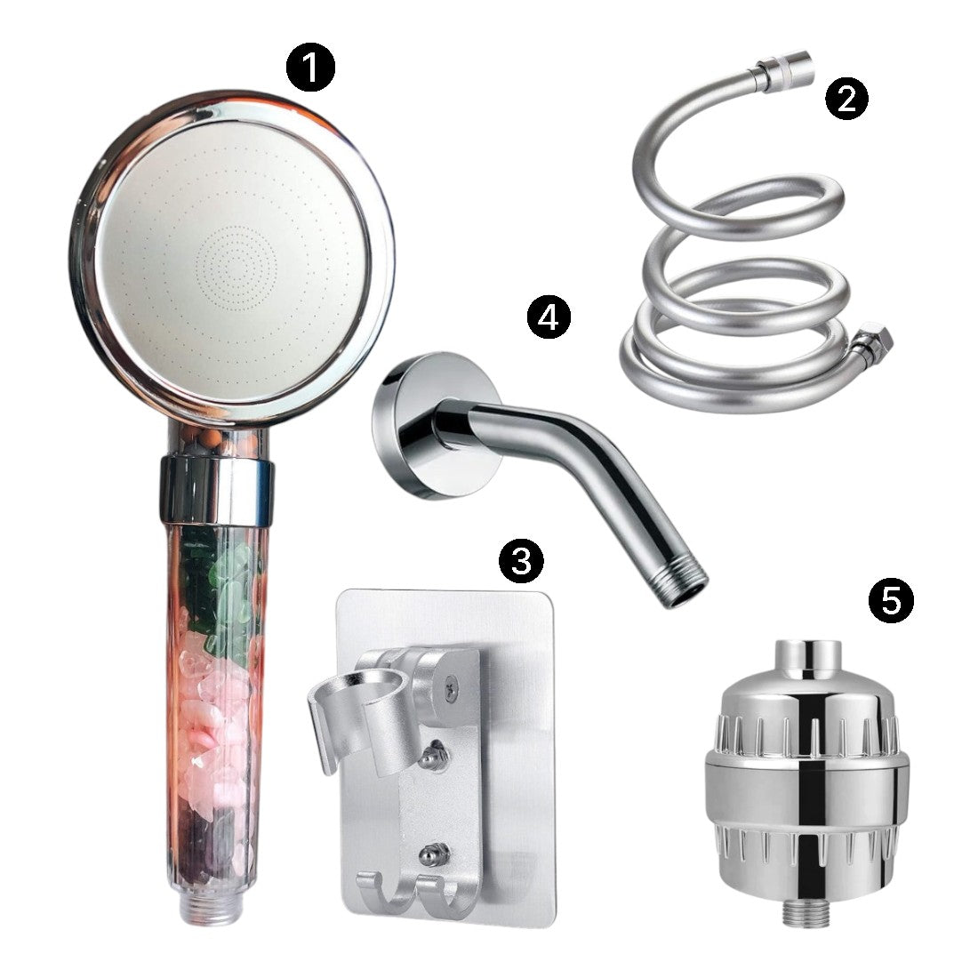 Chakra Showerhead Complete Shower Kit