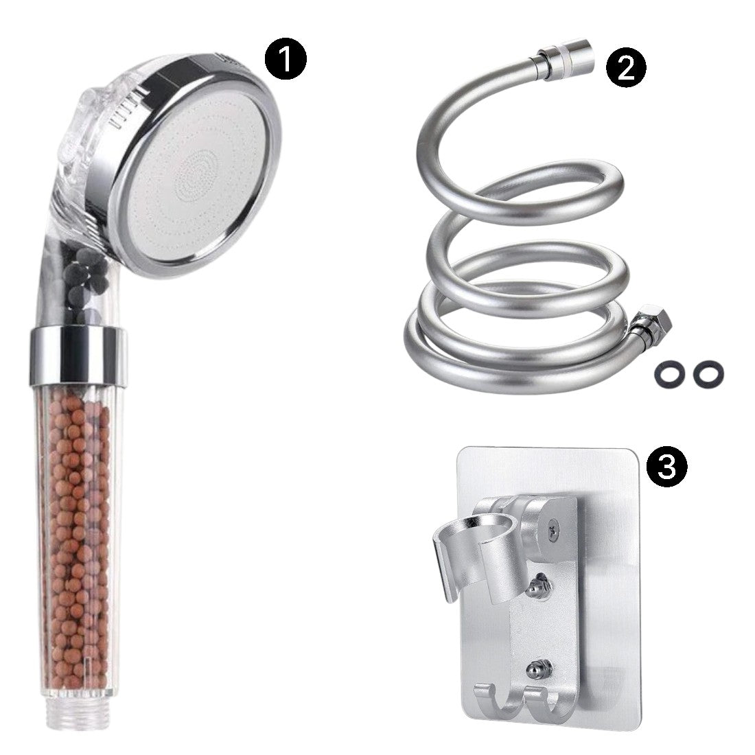 Eco-Friendly Showerhead Shower Essentials Kit