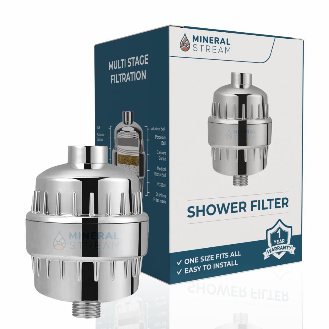 MineralStream 15 Stage Shower Filter for Hard Water