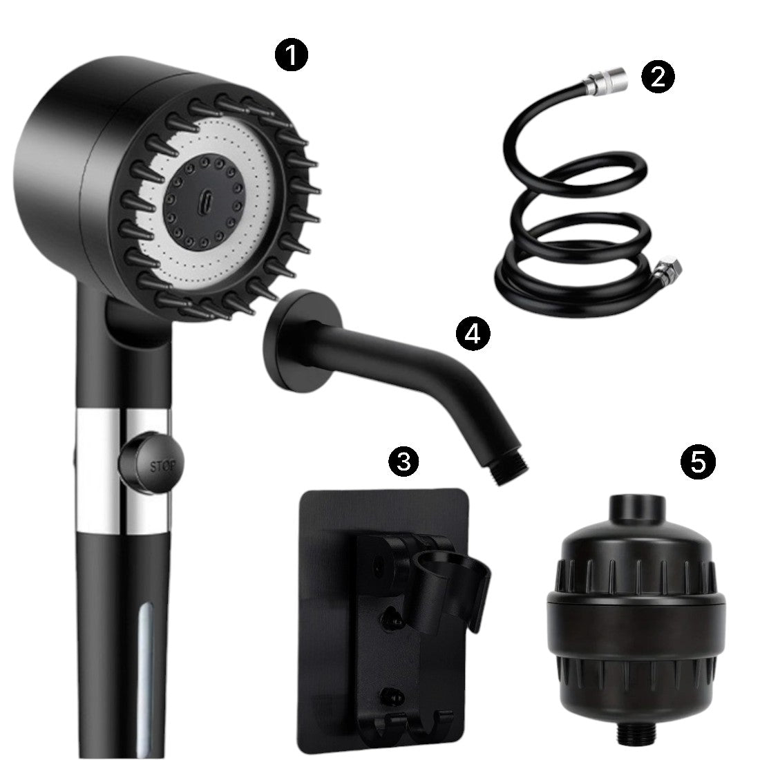 MINERALSTREAM MASSAGE FILTERED SHOWER HEAD